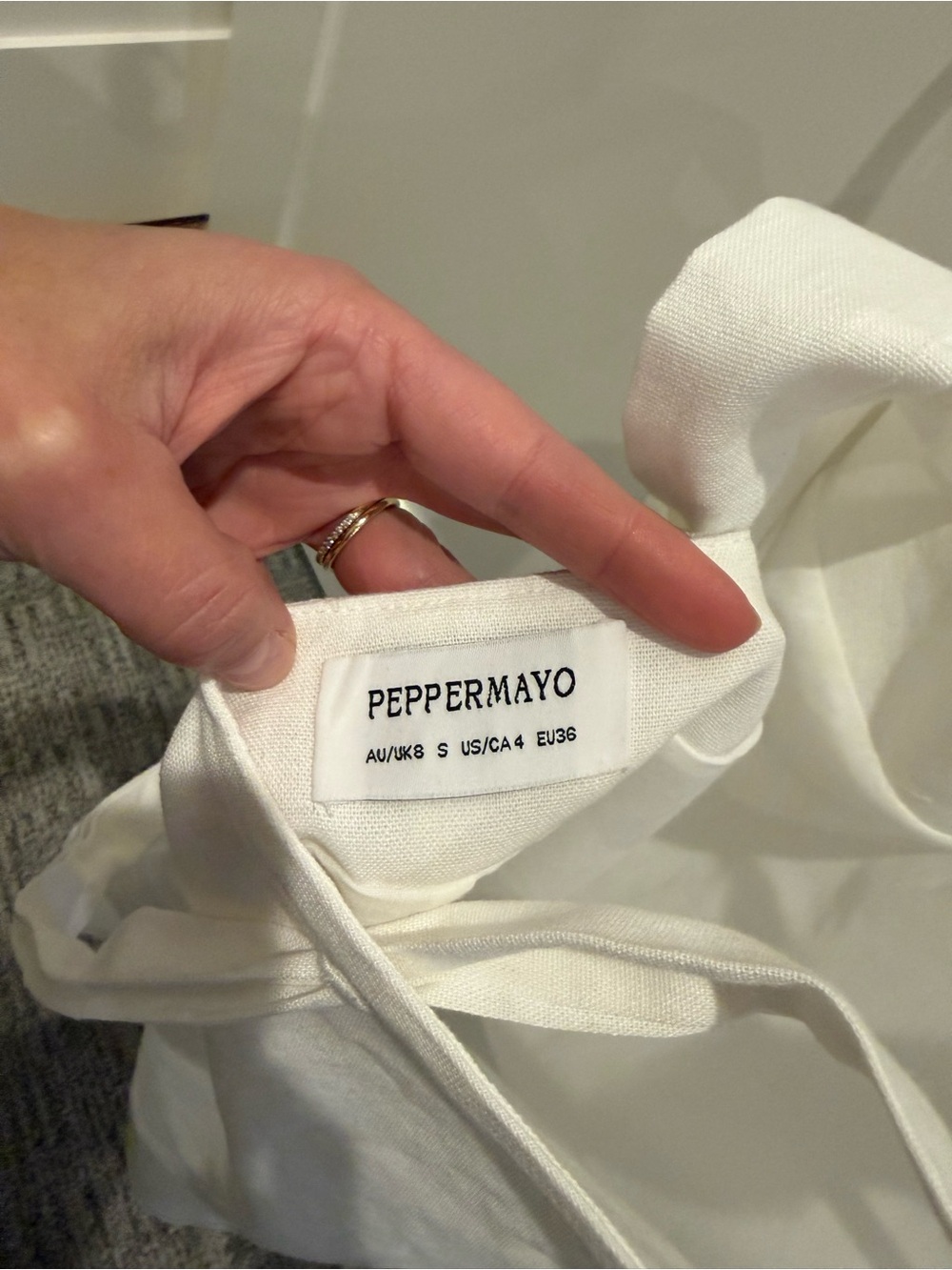Peppermayo White Halter Mini Dress - Picture 2 of 4